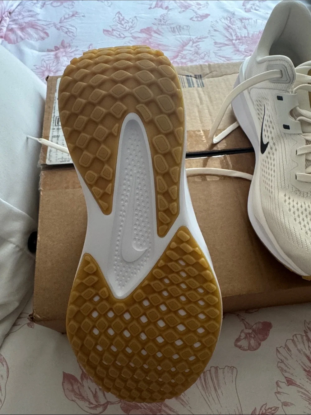 Nike Women’s Cream and Gold ComfRide Training Sneakers